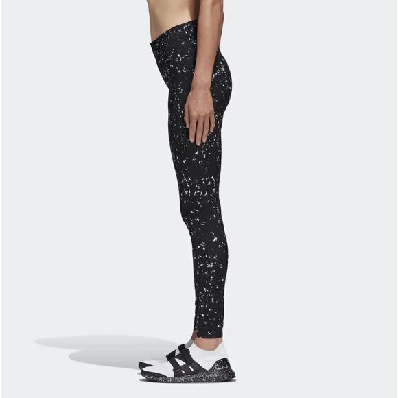 Brand New Adidas x HYKE Tokyo Black & White Marble Splattered Performance Leggin - Picture 4 of 9